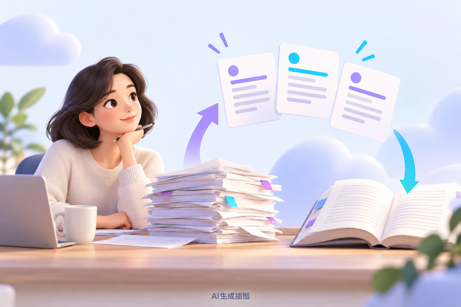 读者整理资料并回到原文核对的概念场景